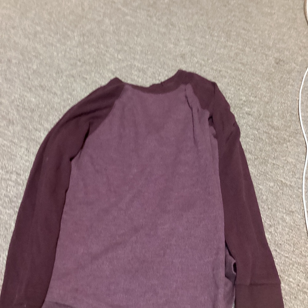 Boys maroon long sleeve tee
